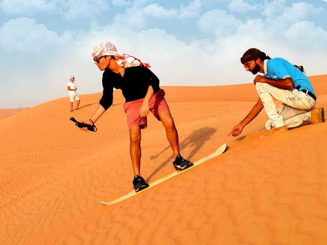 Sandboarding IN DESERT Dubai